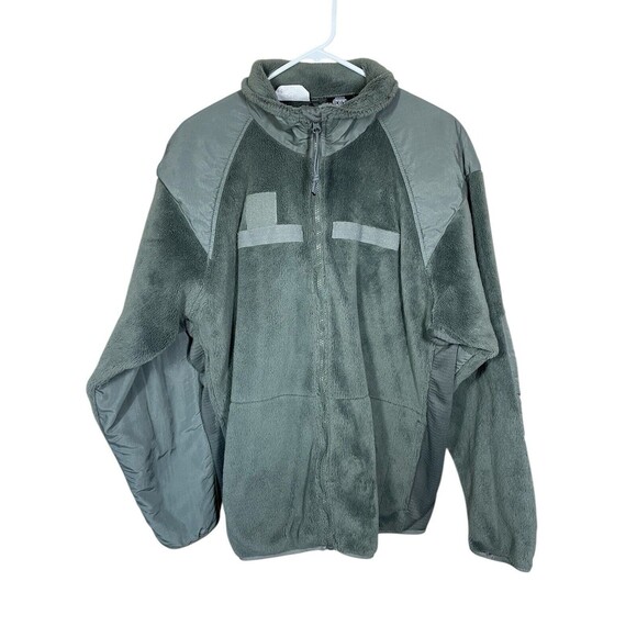US Military Gen III Polartec Cold Weather Fleece Jacket Mens Large‎ Reg Green - Picture 1 of 11